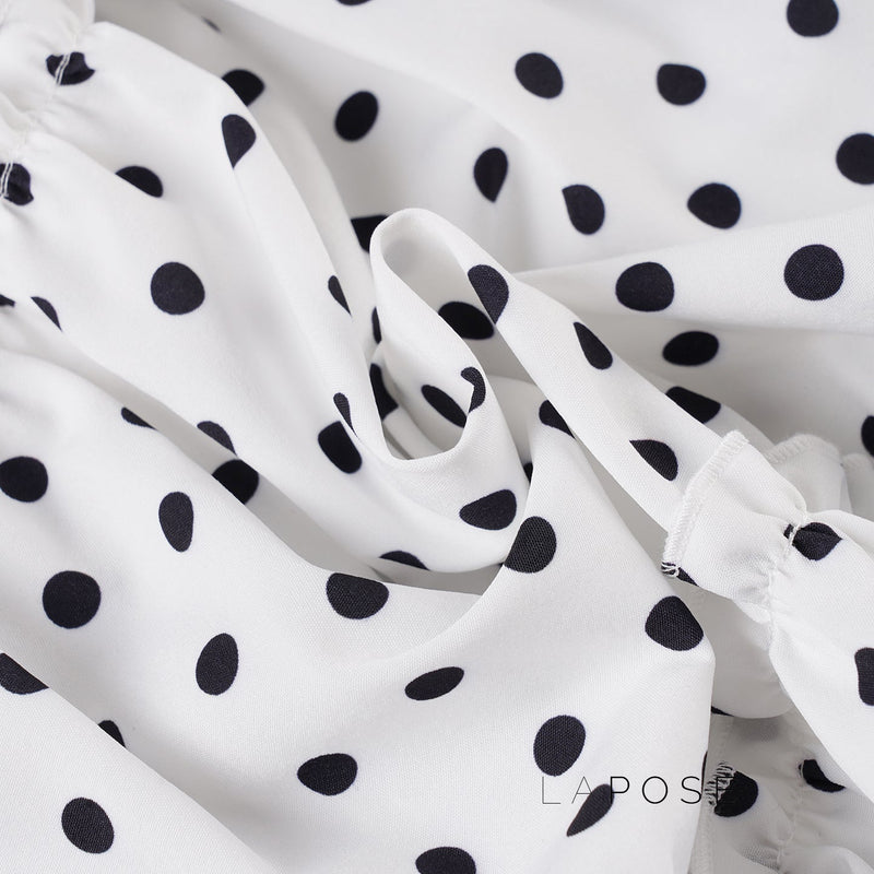 Leeanna Layered Polka Dot Skirt