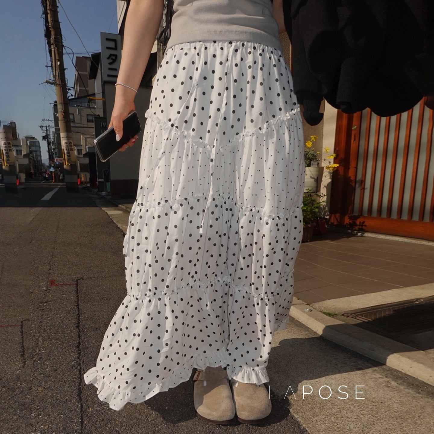 Leeanna Layered Polka Dot Skirt