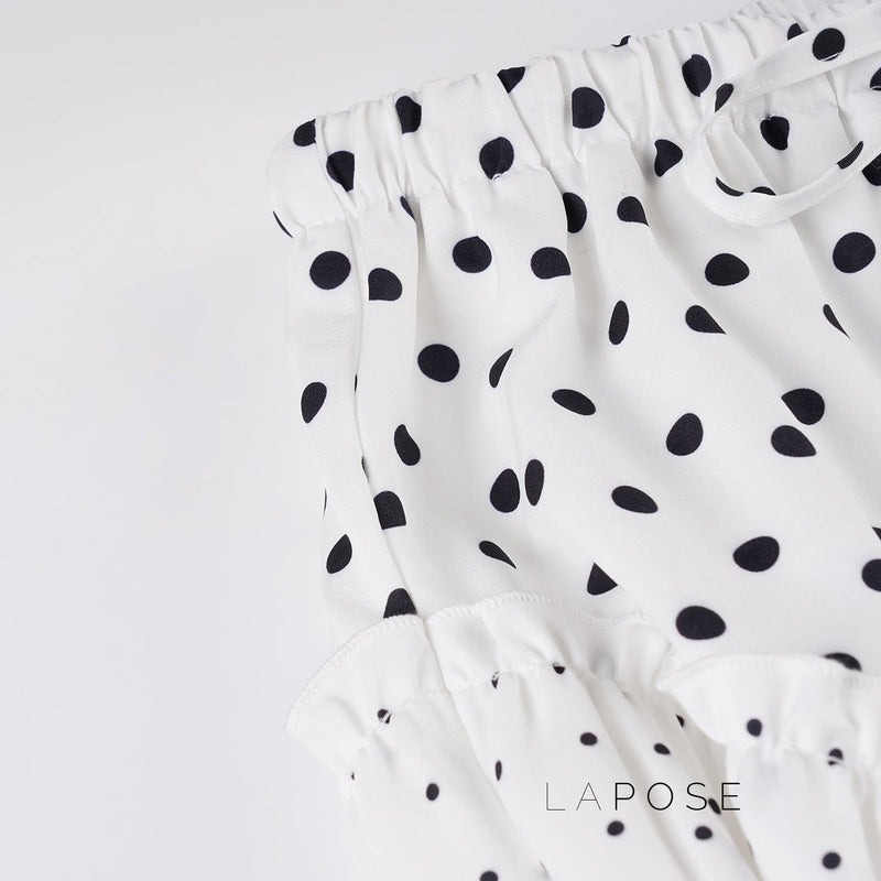 Leeanna Layered Polka Dot Skirt
