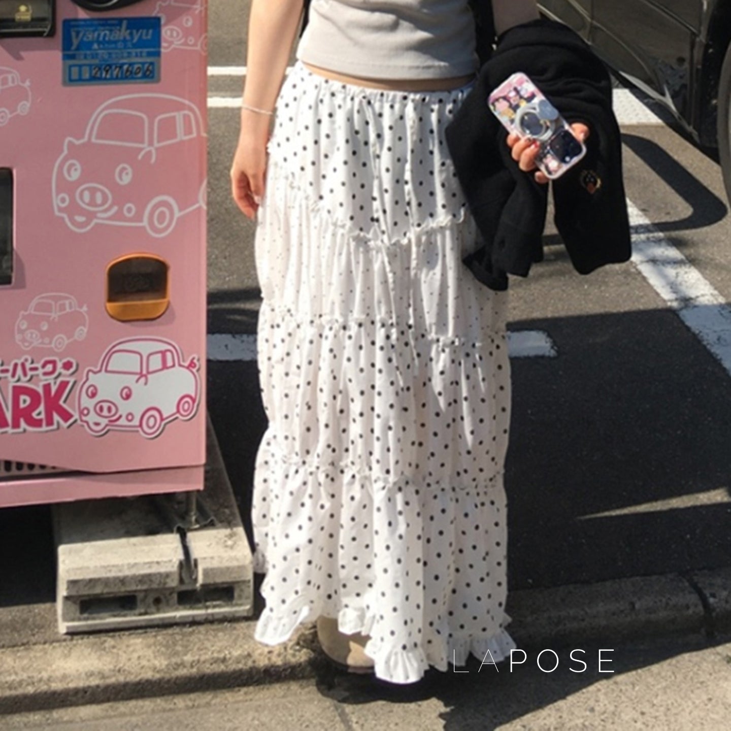 Leeanna Layered Polka Dot Skirt