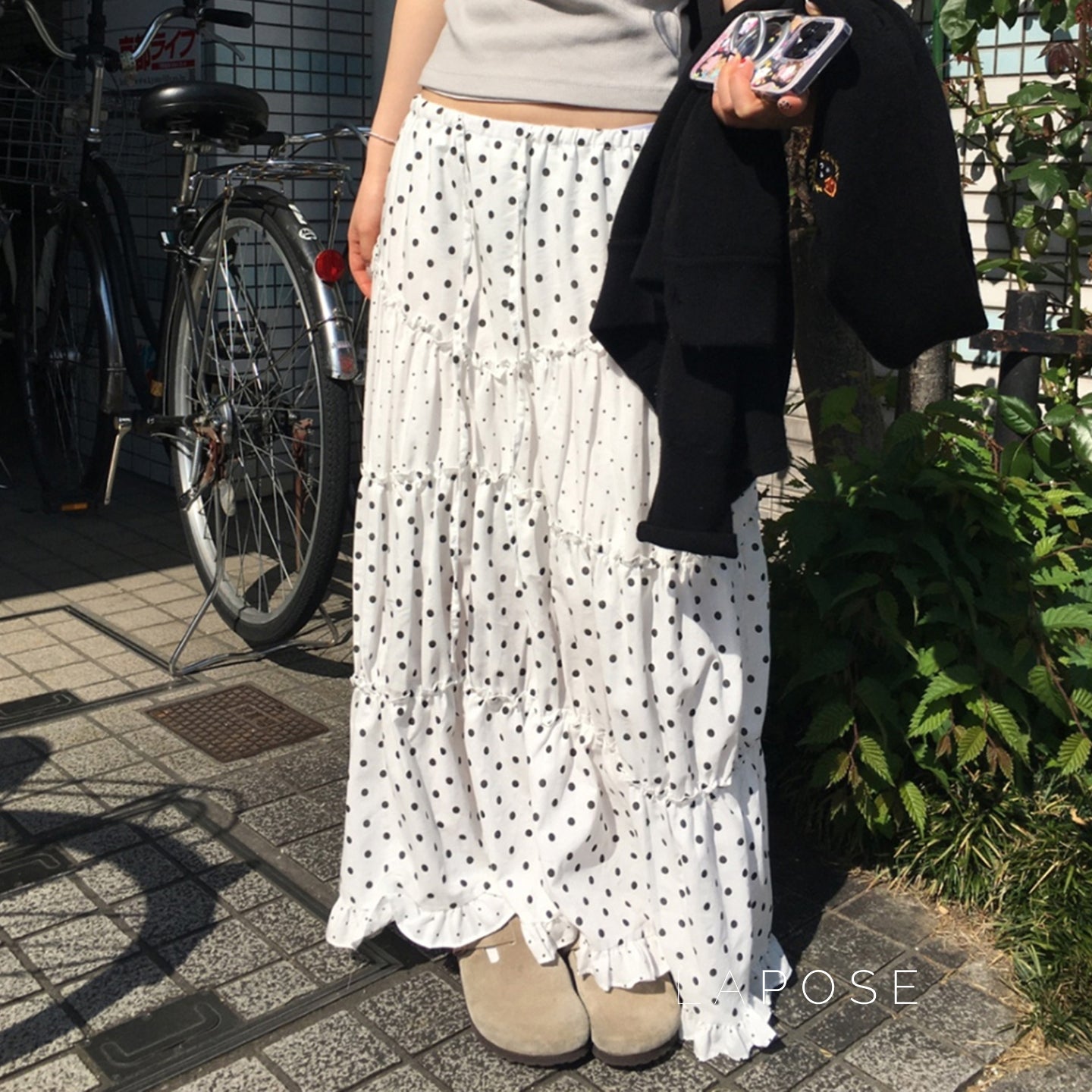 Leeanna Layered Polka Dot Skirt