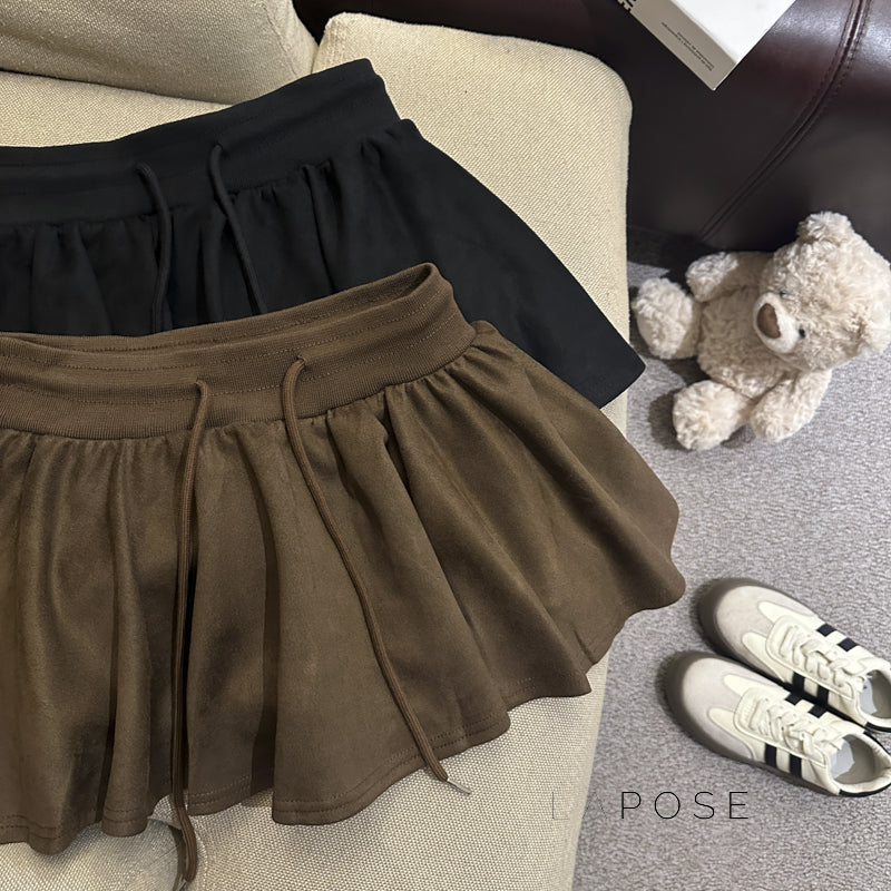 Liah Textured A-line Mini Skirt