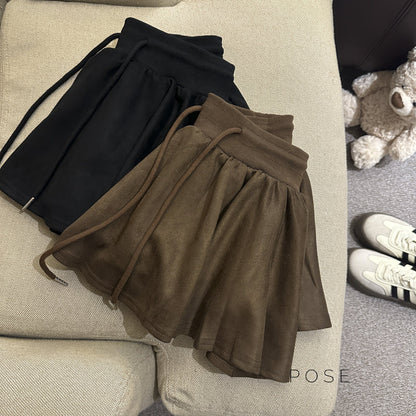 Liah Textured A-line Mini Skirt