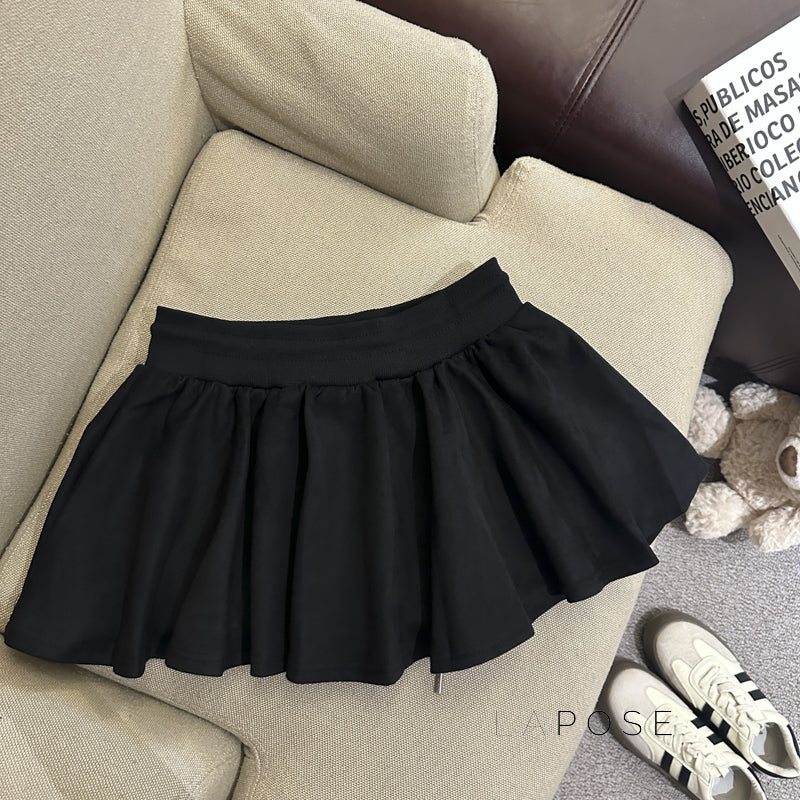 Liah Textured A-line Mini Skirt