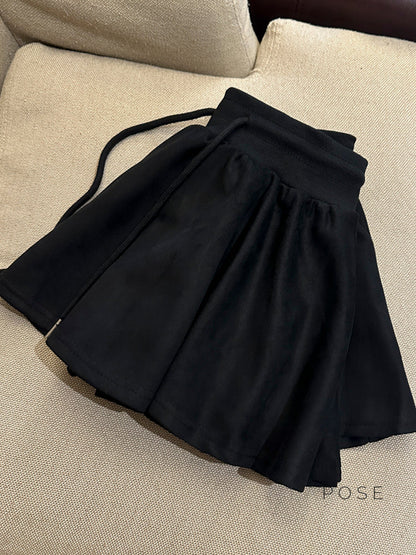 Liah Textured A-line Mini Skirt