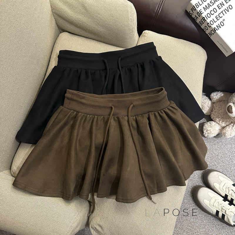 Liah Textured A-line Mini Skirt