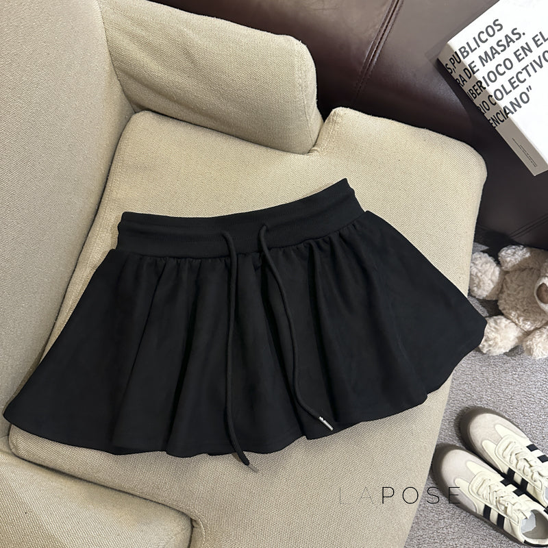Liah Textured A-line Mini Skirt