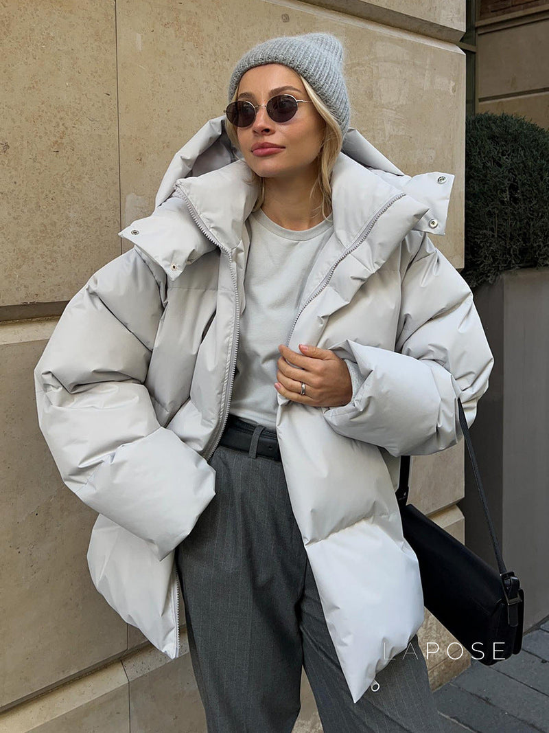 Lilyth Oversized Hooded Quilted Coat