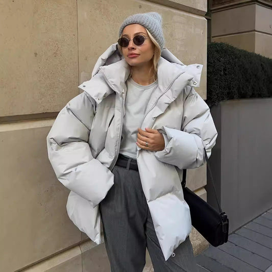 Lilyth Oversized Hooded Quilted Coat