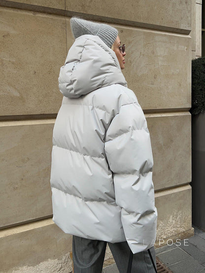 Lilyth Oversized Hooded Quilted Coat