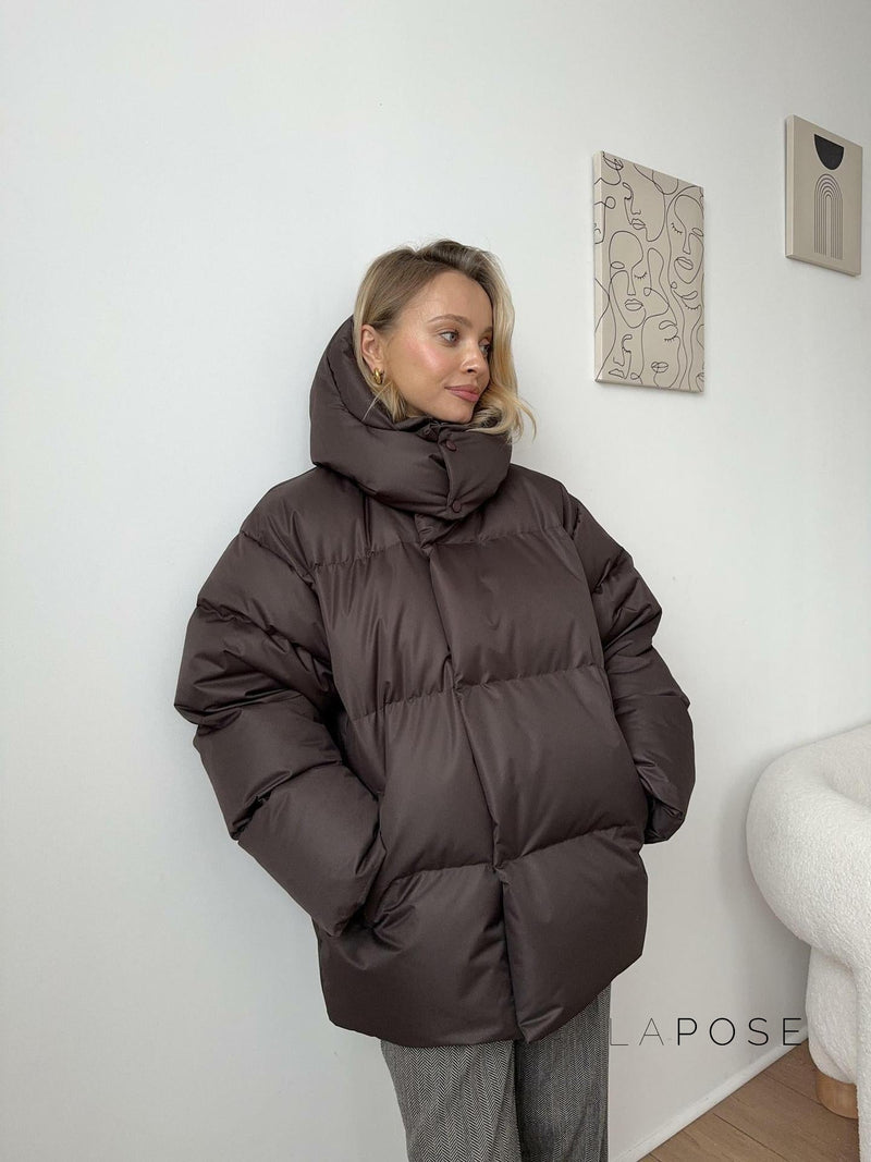 Lilyth Oversized Hooded Quilted Coat