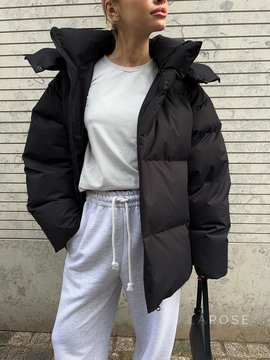 Lilyth Oversized Hooded Quilted Coat