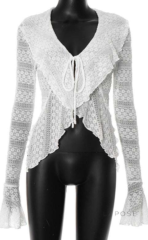 Lisbeth Lace Cardigan Top