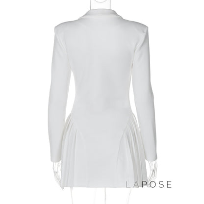 Louella Collared Ruffle Mini Dress