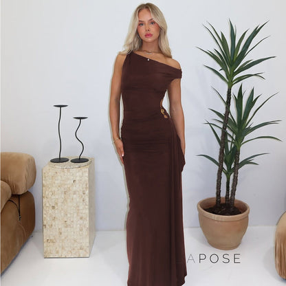 Maahi One-shoulder Slit Maxi Dress