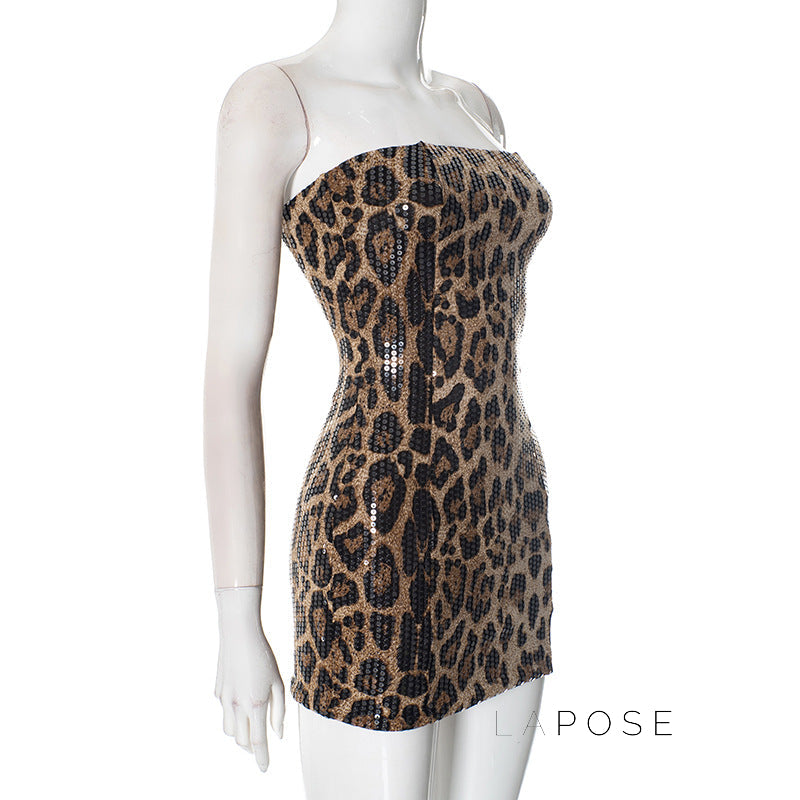 Maddox Strapless Sequin Mini Dress