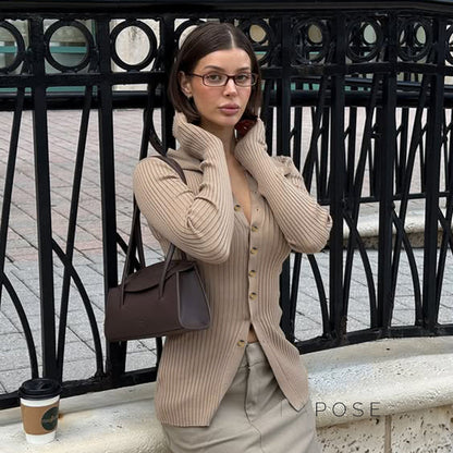 Malayia Slim Knit Cardigan