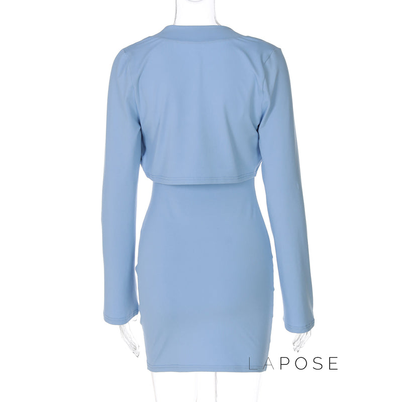 Meira Bodycon Cardigan Set