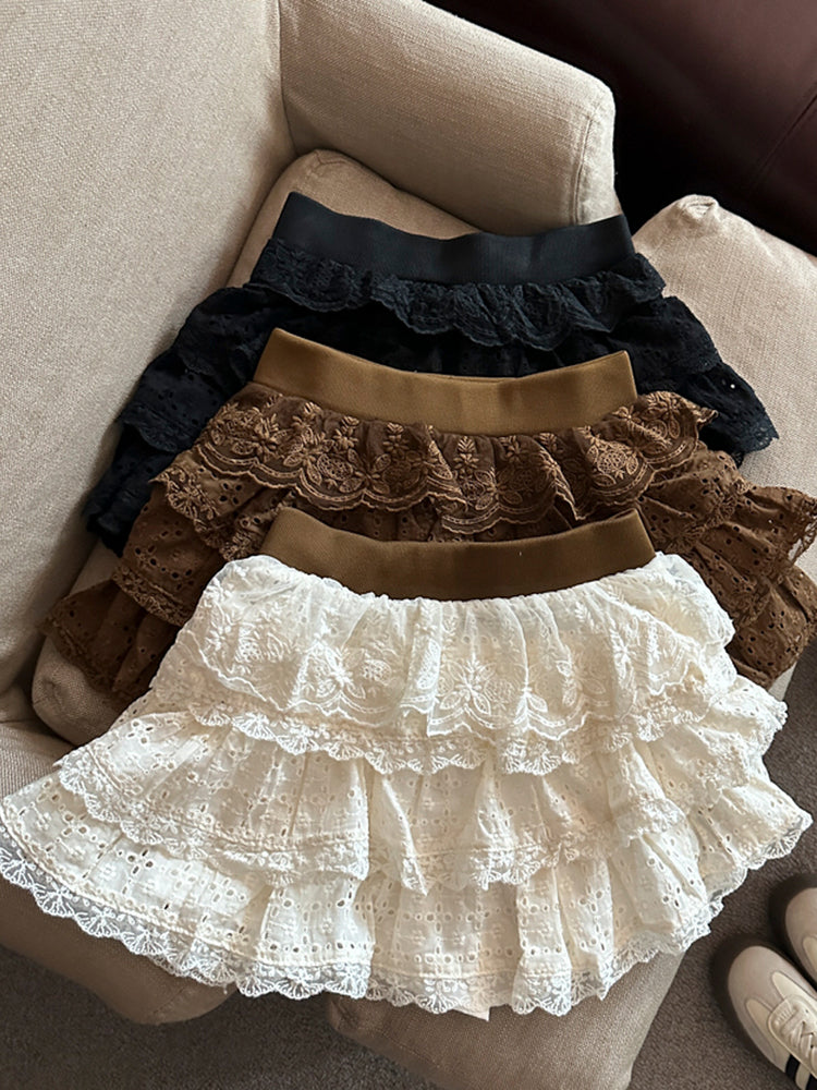 Meira Layered Ruffle Mini Skirt