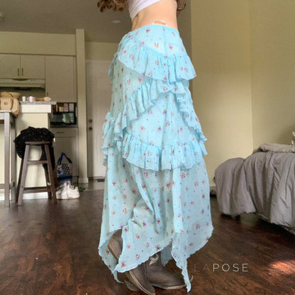 Moira Ruffle Maxi Skirt