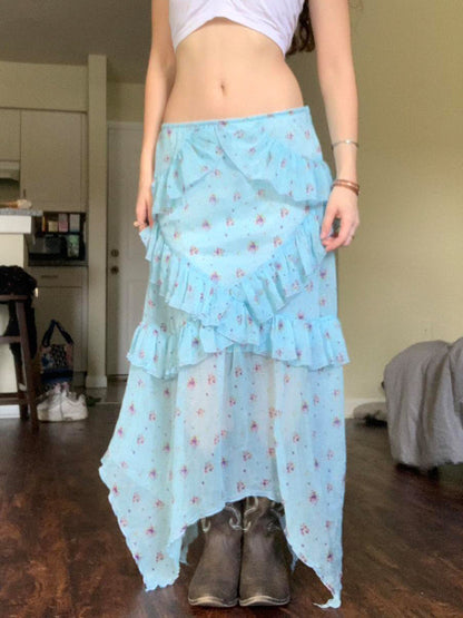 Moira Ruffle Maxi Skirt
