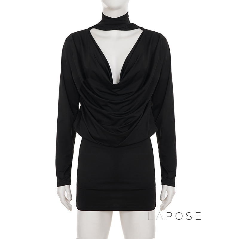 Monica Collared Bodycon Mini Dress