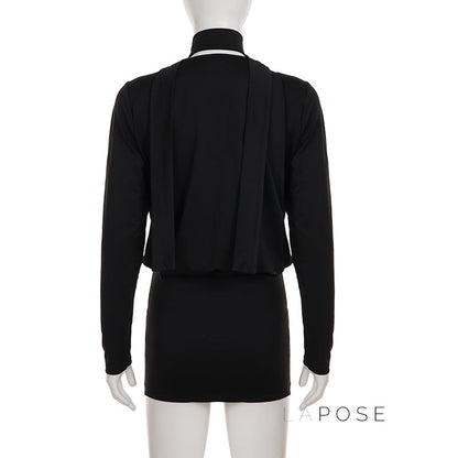 Monica Collared Bodycon Mini Dress