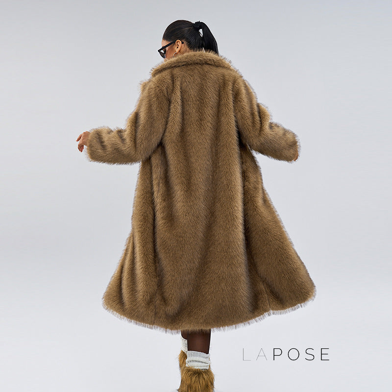 Nana Plush Faux Fur Coat