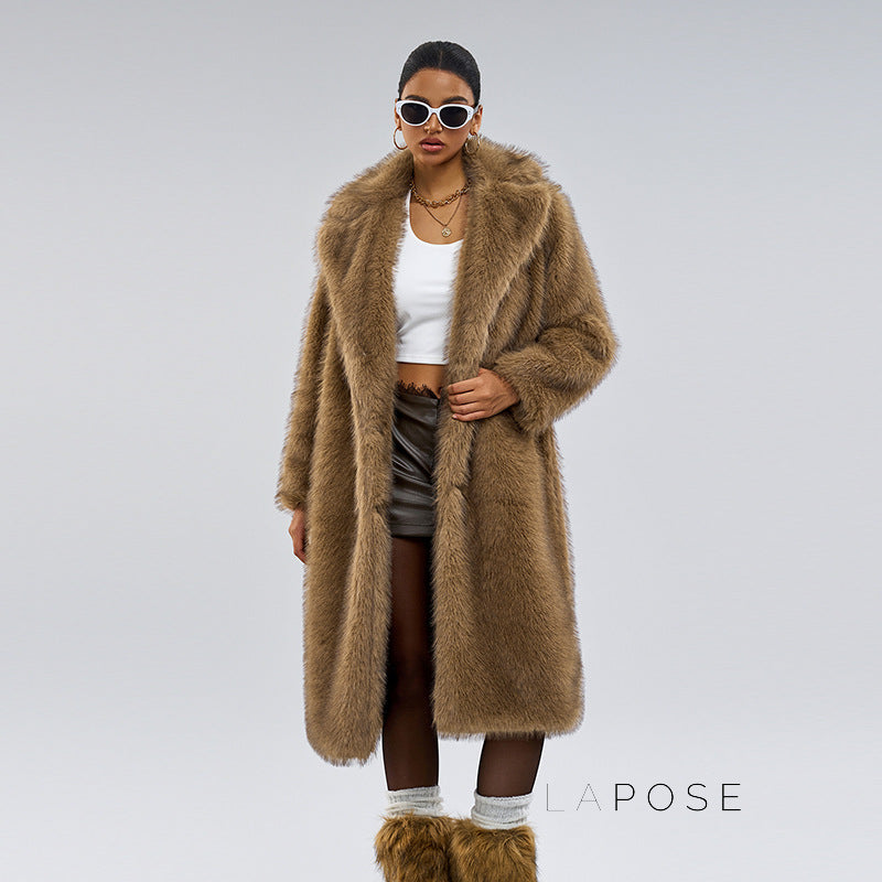 Nana Plush Faux Fur Coat