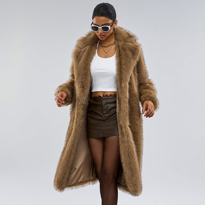 Nana Plush Faux Fur Coat