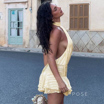 Nathaly Halter Mini Dress
