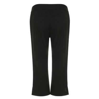 Novalynn Slit Hem Midi Pants