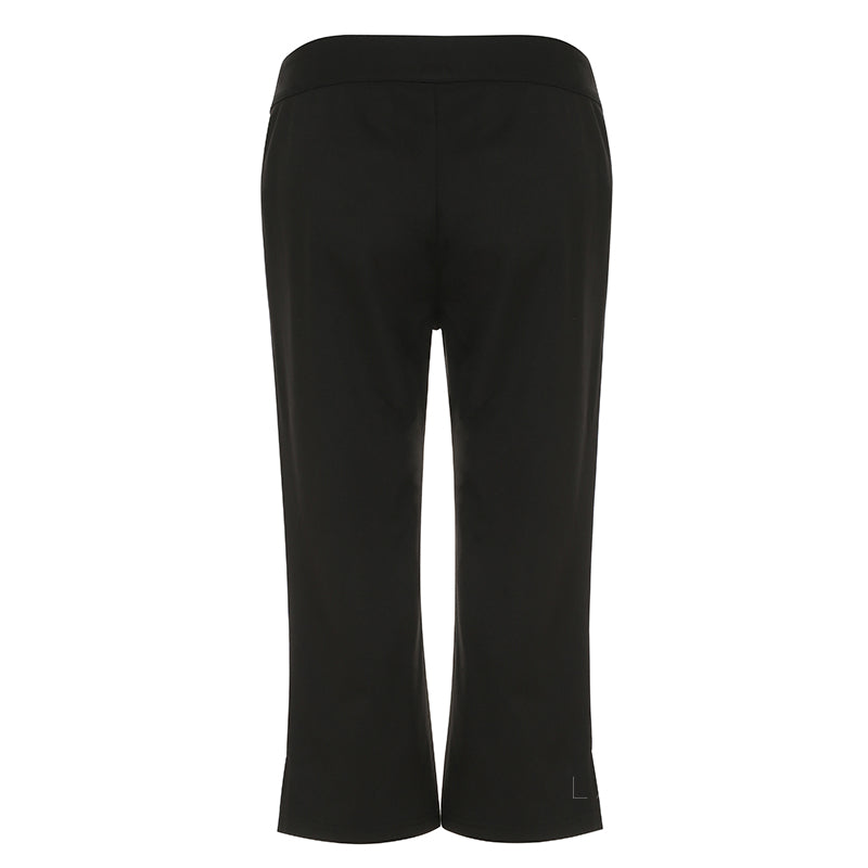 Novalynn Slit Hem Midi Pants