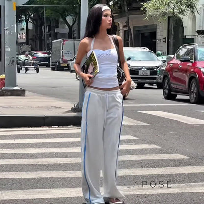 Raeya White Knit Pants
