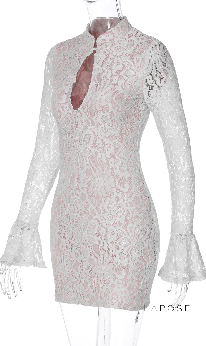 Riley Lace Bodycon Midi Dress