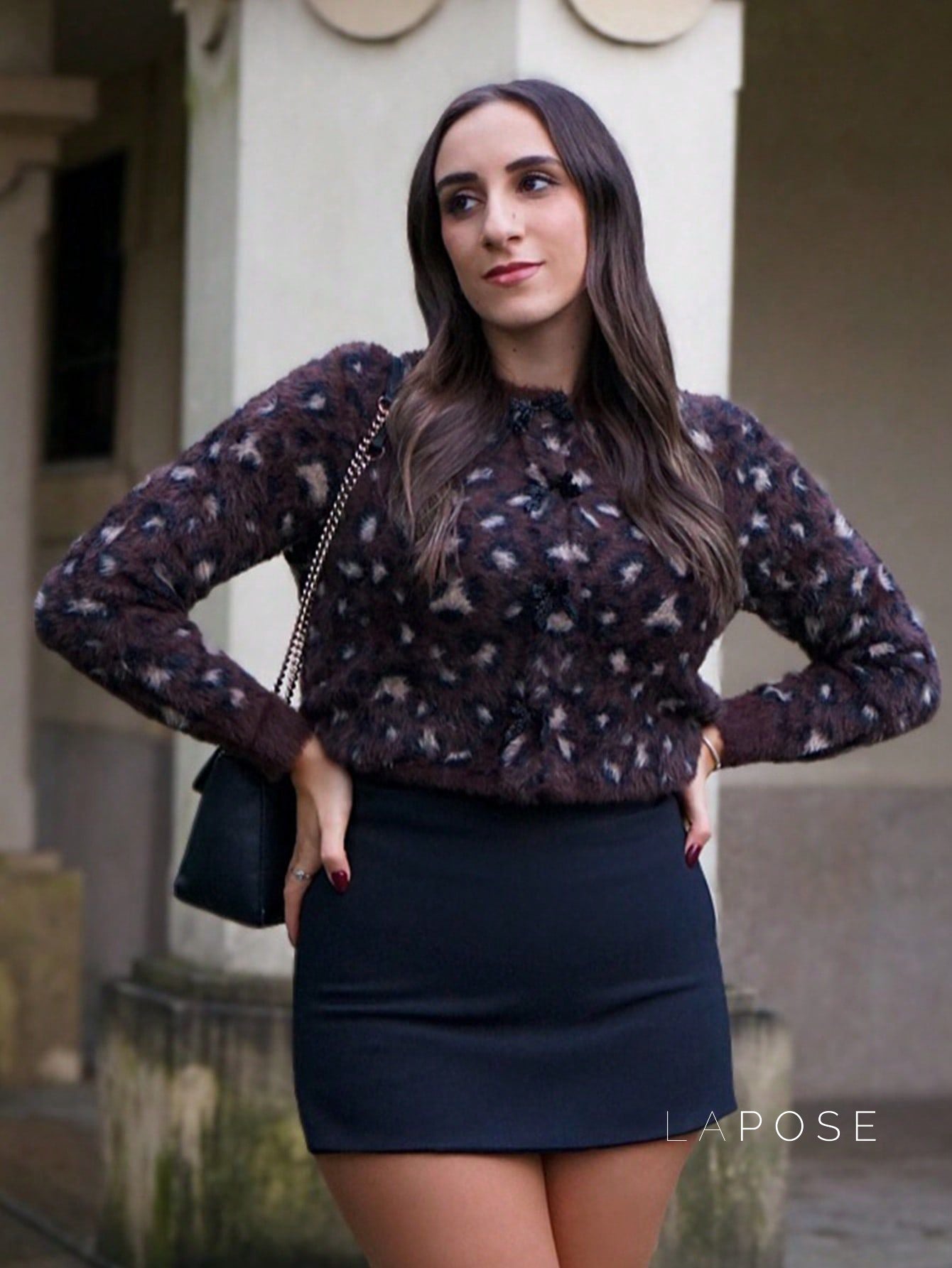 Roisin Leopard Bow Knit Cardigan