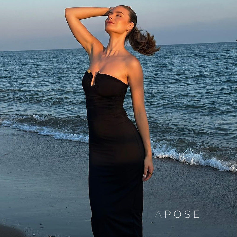 Sadee Strapless Bodycon Maxi Dress