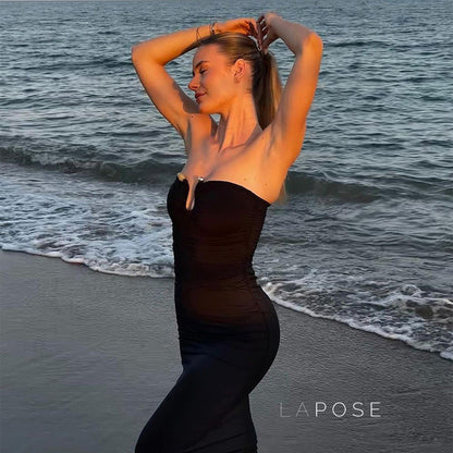 Sadee Strapless Bodycon Maxi Dress