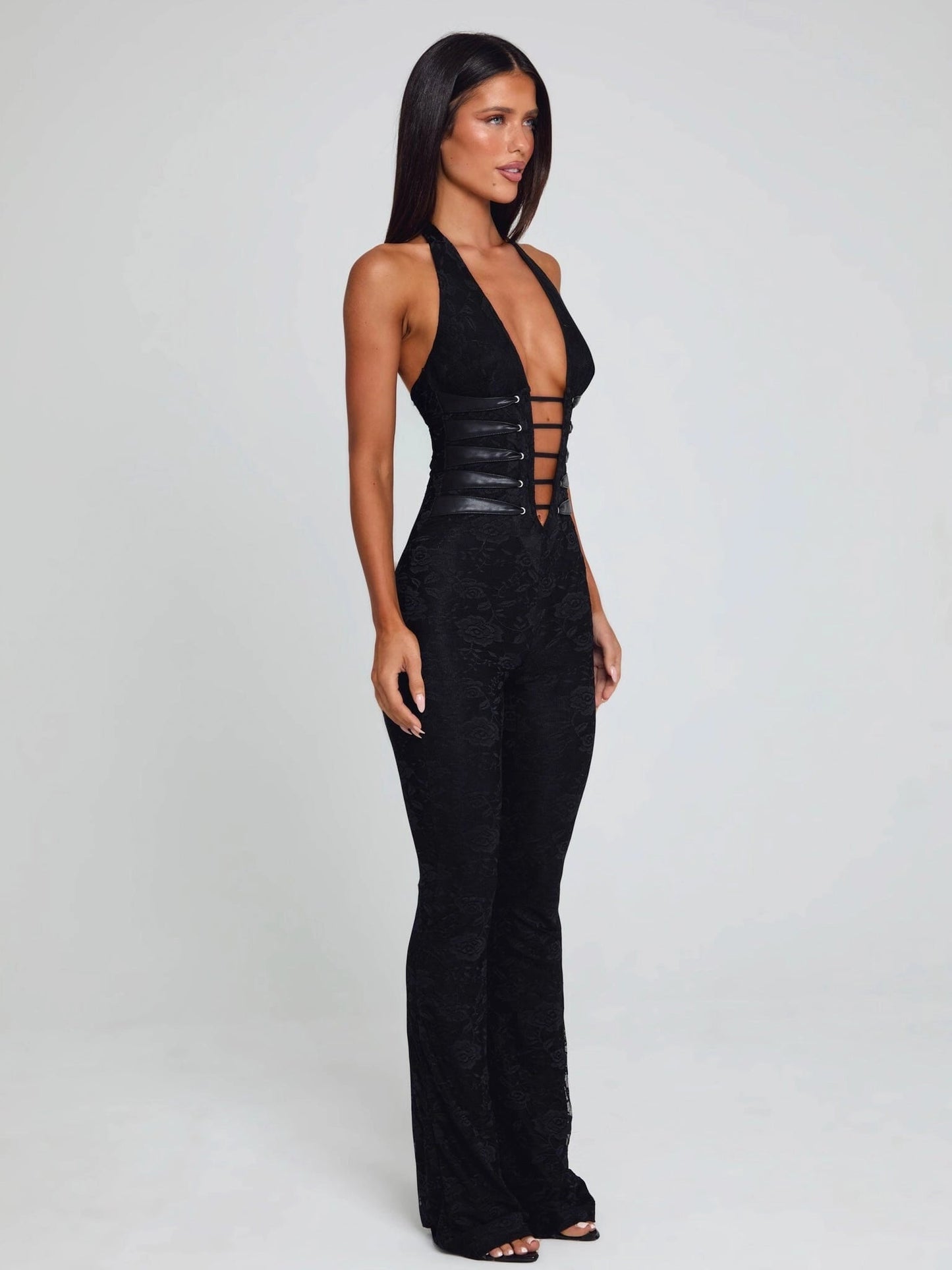 Sawyer Lace Mesh Jumpsuit