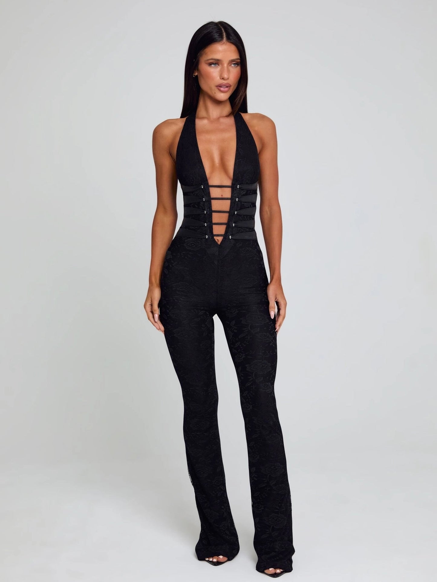 Sawyer Lace Mesh Jumpsuit