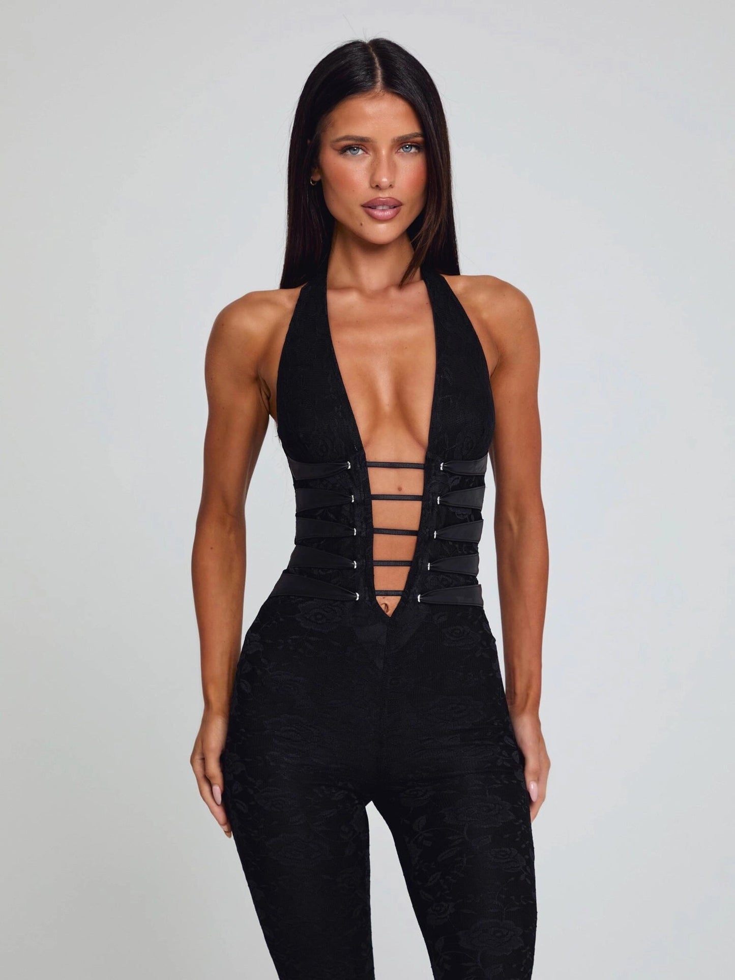 Sawyer Lace Mesh Jumpsuit