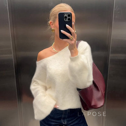 Selene Off Shoulder Knit Sweater