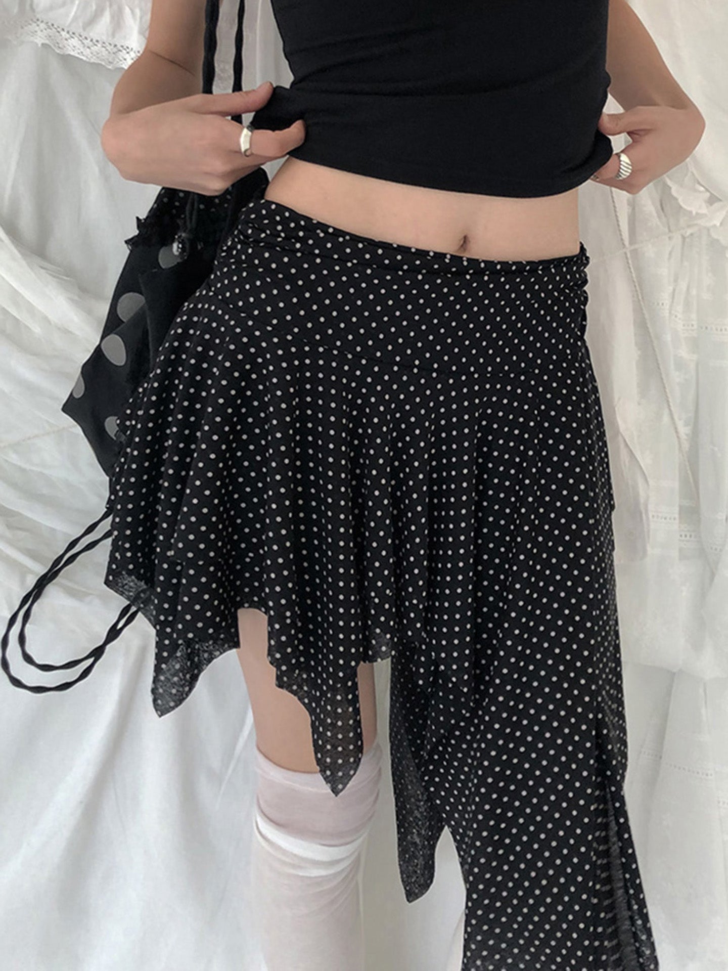Sephora Asymmetric Polka Skirt