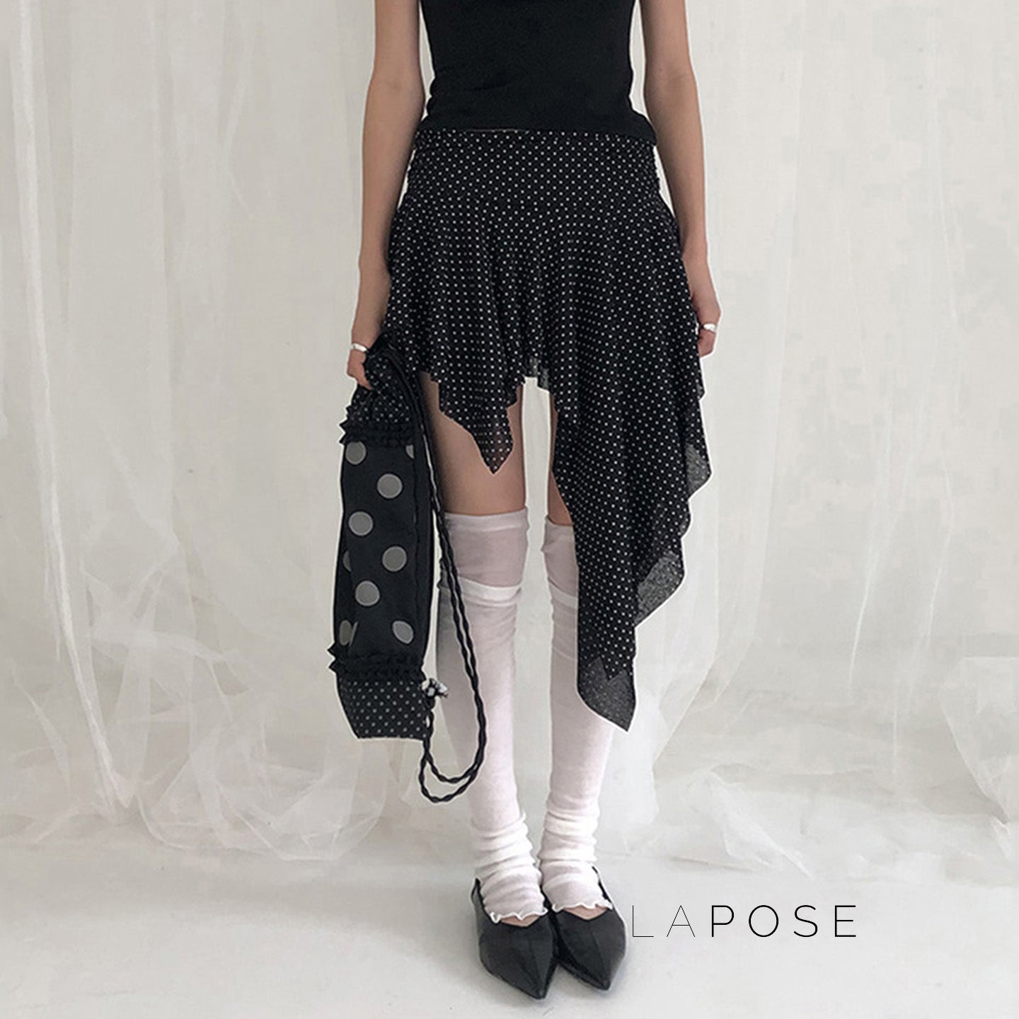 Sephora Asymmetric Polka Skirt