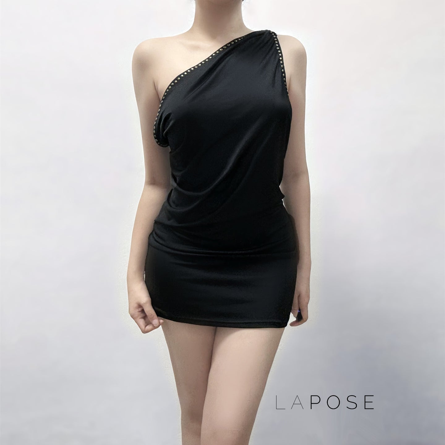 Serina Studded Halter Mini Dress