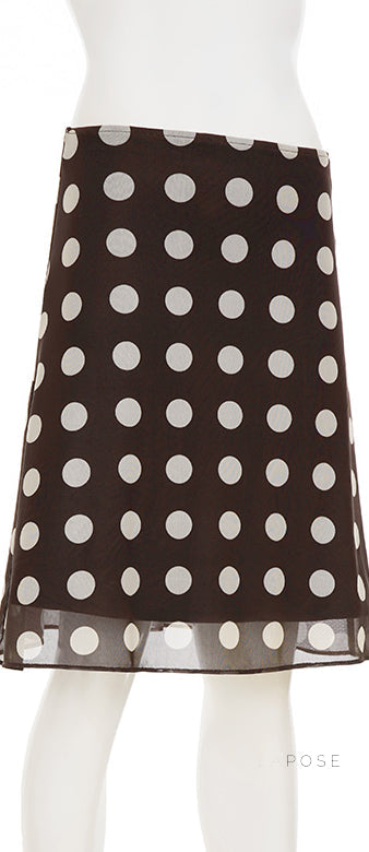 Sia Polka Dot Mesh Skirt