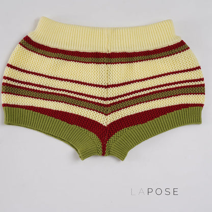 Silvia Striped Knit Shorts