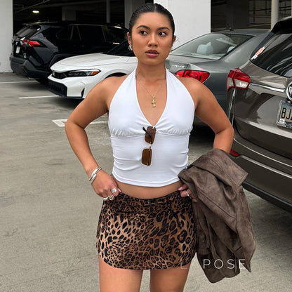 Tallulah Leopard Mini Skirt
