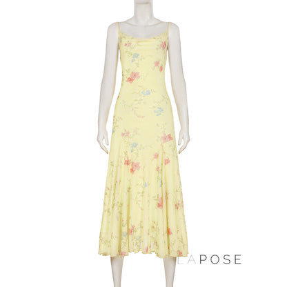 Vanna Botanical Print Maxi Dress