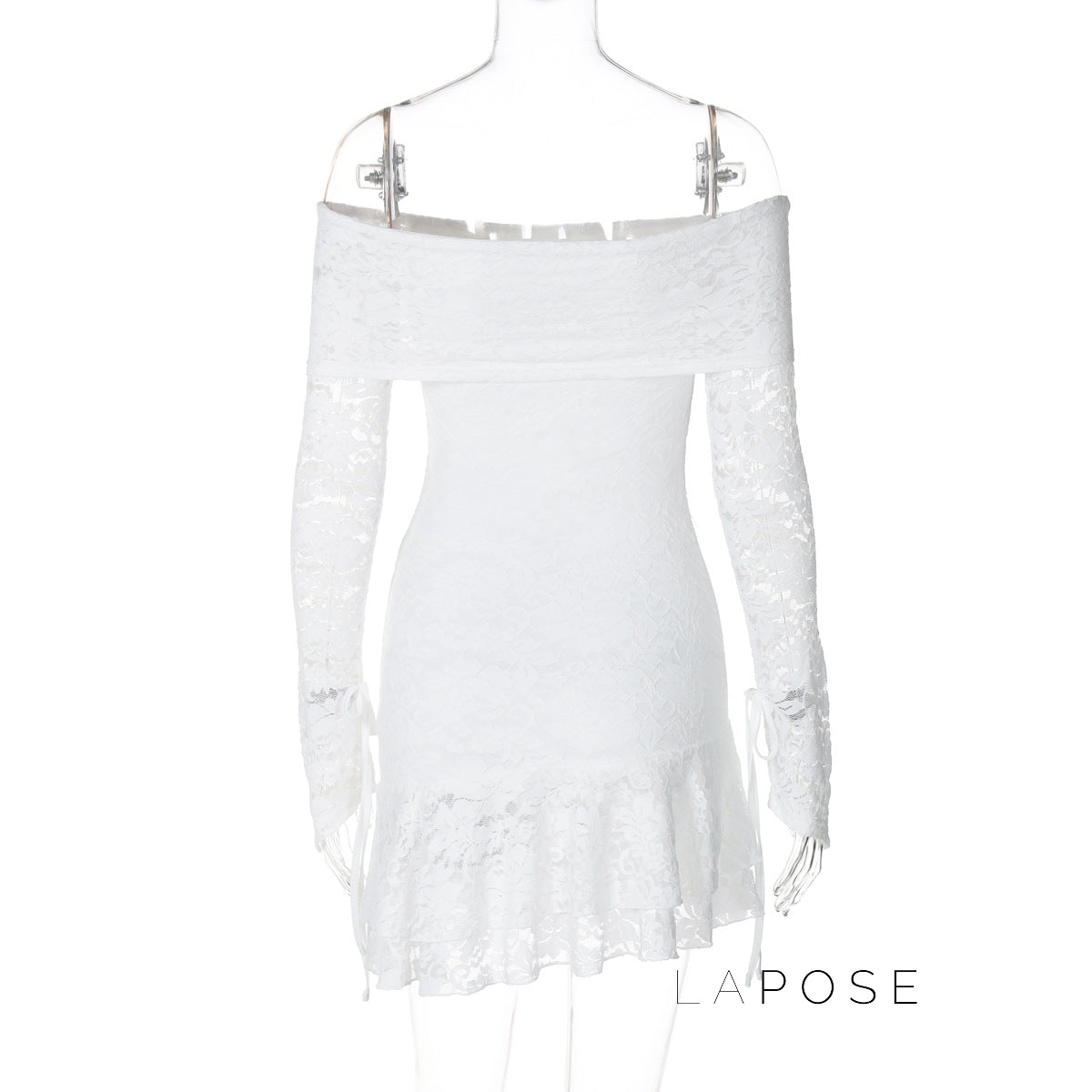 Varnika Off Shoulder Lace Mini Dress